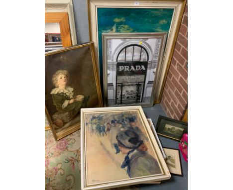 A large quantity of assorted pictures and prints to include Renoir, Pears print etc…