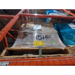 PALLET OF UNUSED 2023 BALDOR RELIANCE MOTORS, 15HP, 230/460V, 3,500 RPM, 215TC FRAME