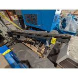 BUNTING MAGNETICS CO. POWERED BELT CONVEYOR, APPROX. 4"W X 72"L, MOUNTED ON CASTORS