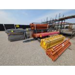 LARGE QTY. OF ASST. PALLET RACKING CROSSBEAMS, MESH DECKING, UPRIGHTS, ETC. (RACKING COMPONENTS