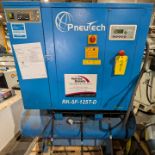 2016 PNEUTECH RK-5F-125T-D AIR COMPRESSOR, 5HP, PART NO. 120031004-01-221, S/N AK100004123