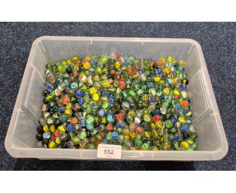 A large Box Of vintage marbles 