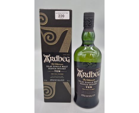 Ardbeg Islay Single Malt 10 year old Scotch whisky 70cl with original box 