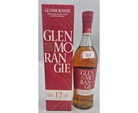 Glenmorangie Highland single malt Scotch Whisky 12 years old Bourbon &amp; sherry casks [70cl with original box] 