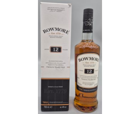 Bowmore Islay Single Malt Aged 12 years Scotch Whisky [700ml in original box] 