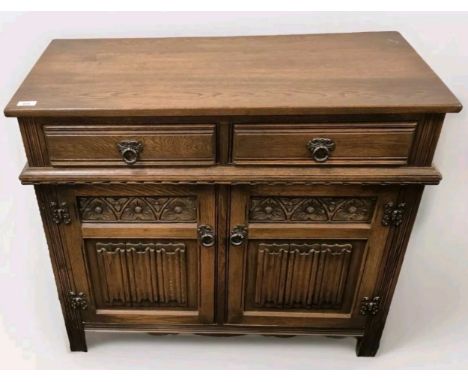 Old charm oak compact sideboard [80x93x43cm] 