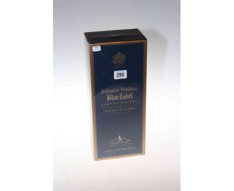 Boxed bottle of Johnnie Walker Blue Label scotch whisky