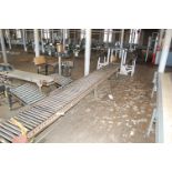 Mathews Motorized Roller Conveyor, 25 1/2 in. Wide Rollers x Approx. 70 ft. Length, Steel Leg