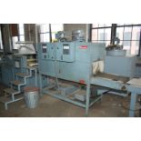 Shanklin Model #T-62 Shrink Tunnel, 15 in. Thru Feed Steel Mesh Conveyor, 10 in. Height, 230 Volt,