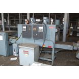Shanklin Model #T-62 Shrink Tunnel, 15 ft. Wide Thru-Feed Steel Mesh Belt, 10 in. Height, 230