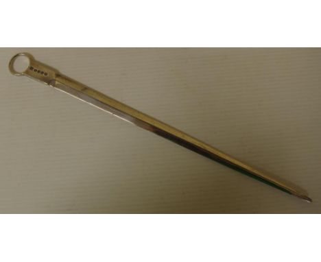 George III sterling silver skewer hallmarked London 1808, maker William Eley, William Fearn & William Chawner, 106grams
