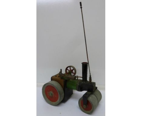 A Mamod steam roller, tray missing