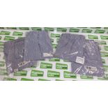 22x Catering trousers chef - Blue & white check - sizes 8x XS, 2x Small, 6x Large, 6x XL
