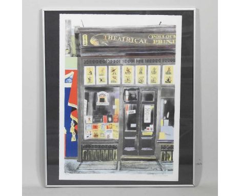 Glynn Boyd Harte, 1948-2003, Theatrical Print, coloured lithograph, signed in pencil to the margin and numbered 113/150, 58 x