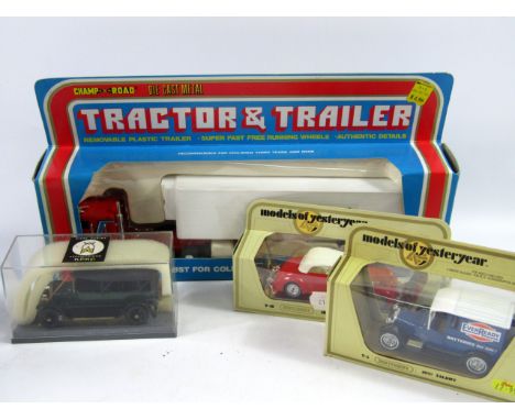 Die cast vehicles, including Matchbox Models of Yesteryear, Solido, Champs of the Road, etc, boxed, (a quantity).