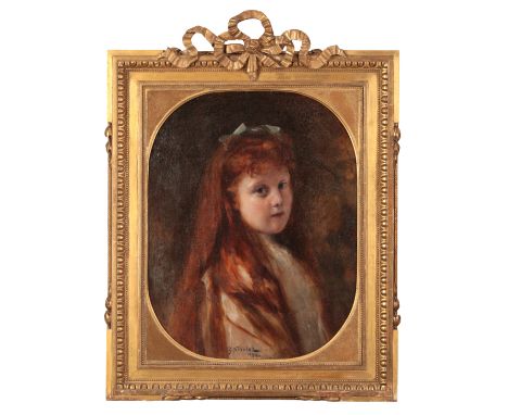 GABRIEL ÉMILE NICOLET (1856-1921) Portrait of Maud Jacqueline Marie Beauclerk (b.1879)the daughter of Frederik Johan Emanuel,