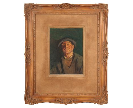 ARTHUR ROMILLY FEDDEN (1875-1939) A head and shoulders portrait of a Breton fisherman watercolour, 29cm x 21cmProvenance: Chu