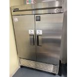 True #T49 2 Door Stainless Steel Portable Bottom Mount Refrigerator (CAFÉ)