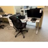 (Lot) (4) Ergonomic Electric Height Adjustable Desks - (3) Are 58" x 23"and (1) is 60" x 23", (3)