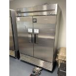 True #T49 2 Door Stainless Steel Portable Bottom Mount Refrigerator (CAFÉ)
