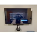 (Lot) Yealink Conference System w/ Sound Bar, Camera, Touch Pad, (2) Speakers, and Samsung 50"