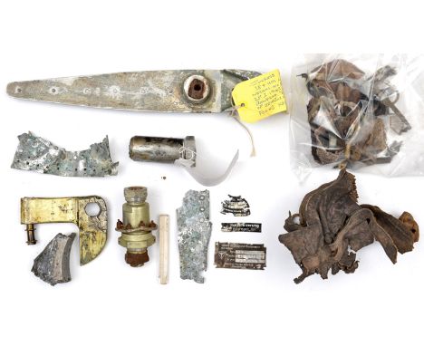 A quantity of small parts from Junkers 88 A-14 3E+HM of KG-6 which crashed at Hare (or Hoare) Hill, Balerno, near Edinburgh o