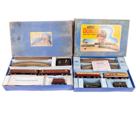 2 Hornby Dublo 3-rail electric train sets. An EDP11 Passenger Train comprising a BR class A4 4-6-2 tender locomotive Silver K