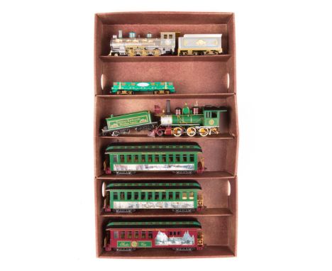 A quantity of Atlas Editions etc. A North American Hawthorn Village Locomotive set, an American narrow gauge HO scale train s