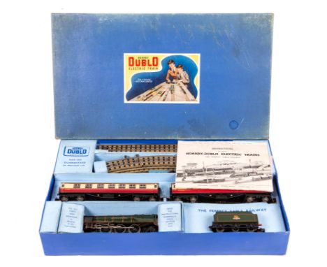 Hornby Dublo 3-rail electric train set EDP12 Passenger Train.  Comprising BR Coronation class 4-6-2 tender locomotive Duchess