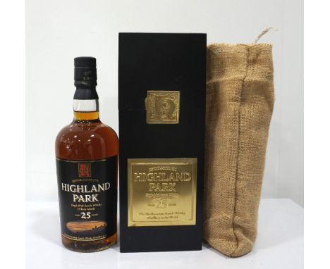 HIGHLAND PARK 25YOA bottle of the Highland Park 25 Year Old Single Malt Scotch Whisky in the older style bottle.  75cl.  50.7