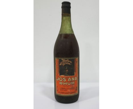 JOS'ANA RHUM CA. 1930'SWe believe this rum originates from the 1930's, but can find very little further information.  Approx.