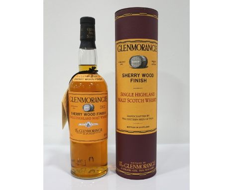 GLENMORANGIE SHERRY WOOD FINISHAn early bottle of Sherry Wood Cask Finished Glenmorangie 12 Year Old Single Malt Scotch Whisk