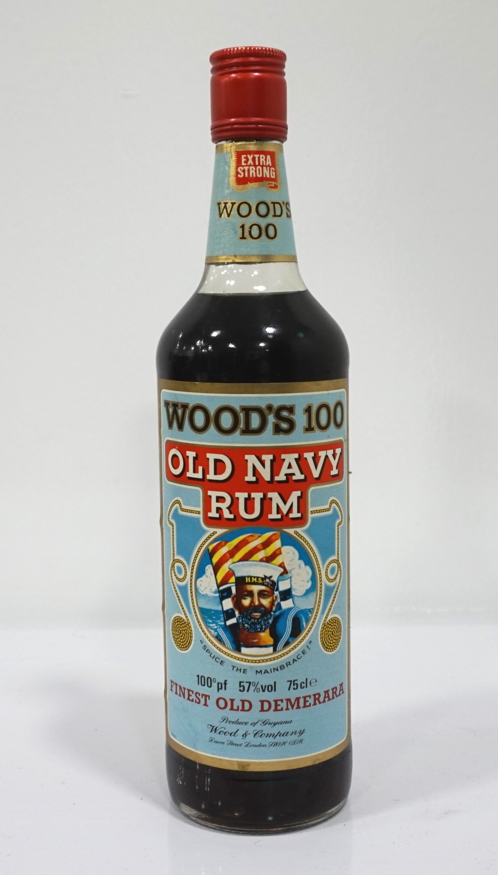 WOOD'S 100 OLD NAVY RUMA rare bottle of Wood's 100 Old Navy Rum ...