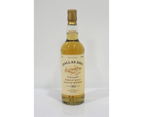 DALLAS DHU 1982A bottle of Dallas Dhu 1982 Vintage Speyside Single Malt Scotch Whisky.  70cl.  40% abv.  From the silent dist