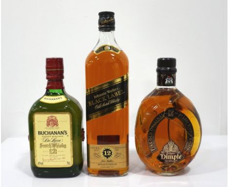 SELECTION OF THREE BLENDED WHISKYA selection of three bottles of Blended Scotch Whisky, including: Buchanan's De Luxe 12 Year