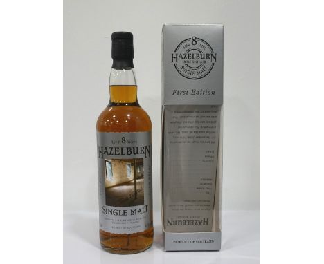 HAZELBURN FIRST EDITION 8YO - THE MALTINGSThe First Edition bottlings of Hazelburn were released with labels showing images o