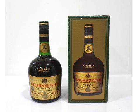 COURVOISIER V.S.O.P. COGNAC 1970'SWe believe this bottle is from the 1970's (along with flairs and disco music). 75cl.  70 pr