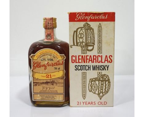 GLENFARCLAS 21YO A great older bottling of the Glenfarclas 21 Year Old Single Malt Scotch Whisky from the late 1970's or earl