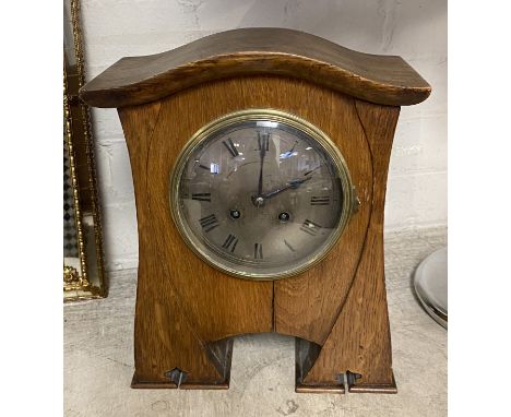 OAK MANTLE CLOCK 29CMS (H) APPROX