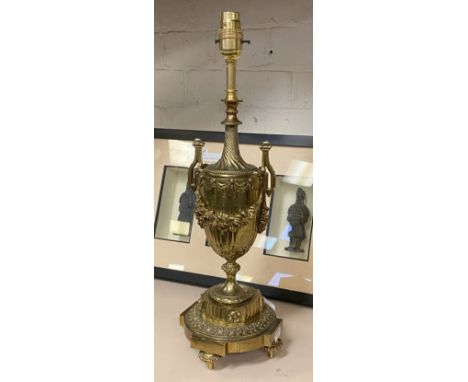 FRENCH BRASS NEO CLASSICAL LAMP 47CMS (H) APPROX