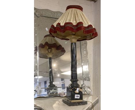 MARBLE TABLE LAMP 65CMS (H) APPROX