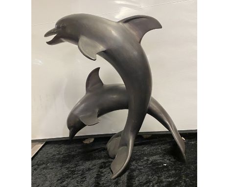 BRONZE DOLPHIN GROUP 46CMS (H) APPROX