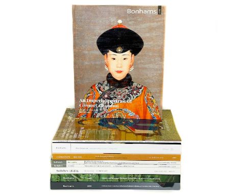 A Bonhams hardback catalogue entitled 'A Private North American Collection Of Scholar's Objects'. Hong Kong 2012, another har