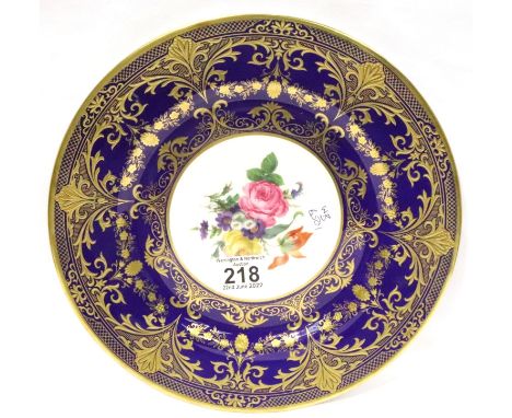 One hand painted Carverswall plaque, D: 28 cm. No cracks, chips or visible restoration. P&amp;P Group 2 (£18+VAT for the firs