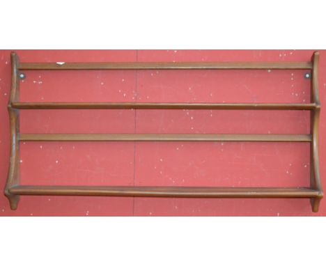 An Ercol plate rack