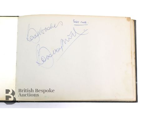 An autograph album from 1970s and 1980s, given to the vendor's father by Colin Day from The Allisons. Signatures include Bobb