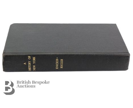 A History of New York - Diedrich Knickerbocker. Rebound copy of the original 1820 English edition.