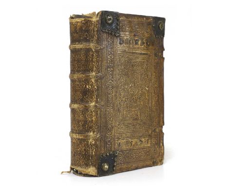1571- BIBLE [Latin]. Biblia, Ad vetustissima exemplaria castigata. Quid in horum Bibliorum castigatione praestitum sit, subse
