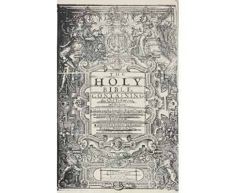1616 BIBLE, Etc. (Lacks the general title) page. PP: (xviii); Bound With: The book of common prayer, with the Psalter or Psal