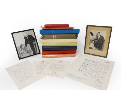 Investiture certificate, photograph albums, etc. Relating to the Diplomatic service of Joyce Myra (nee Symondson) &amp; John 